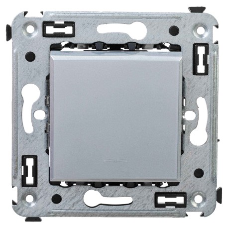 4404103 | Выключатель одноклавишный в стену, "Avanti", "Закаленная сталь"