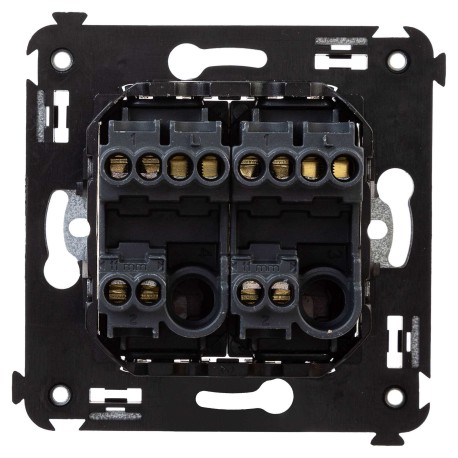 4412114 | Переключатель двухклавишный в стену, Avanti, Черный матовый-2