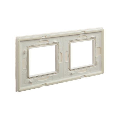 4400824 | Рамка из натурального стекла, "Avanti", белая, 4 модуля-3