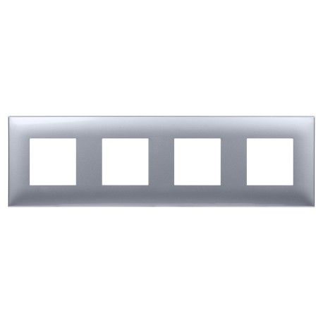 4404908 | Рамка ARTLEBEDEV, "Avanti", "Закаленная сталь", 8 модуля