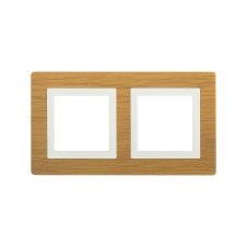 Рамка из натурального дерева, "Avanti", беленый дуб, 4 модуля