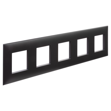 4412900 | Рамка Avanti, Черный матовый, 5 постов (10 мод.)-1