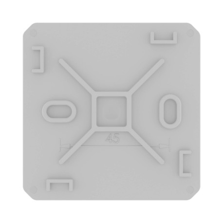 53770 | Коробка ответвительная с 8+2 кабельными вводами д.20/20мм, IP55,70х70х40мм-2