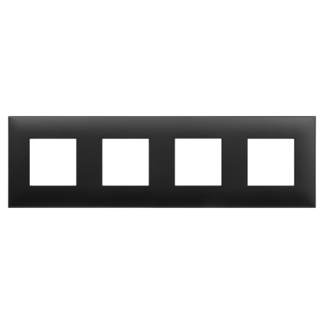 4412908 | Рамка Avanti, Черный матовый, 4 поста (8 мод.)