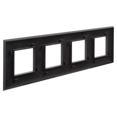 4412908 | Рамка Avanti, Черный матовый, 4 поста (8 мод.)-3