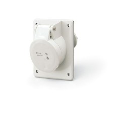 Розетка панельная 40-50 Вольт, 16 Амп, 40-50 В/50-60 Гц, IP44, 2 полюса