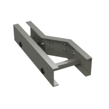 Переходник левосторонний 900/750, H100, стеклопластик