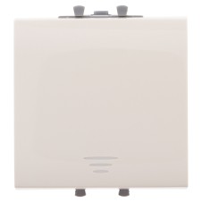 Кнопка одноклавишная модульная, "Avanti", "Ванильная дымка", 2 модуля