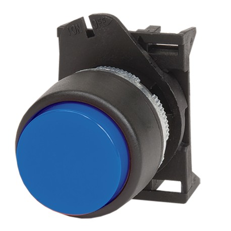 ABDTR4 | Кнопка выпуклая без фиксации, синяя