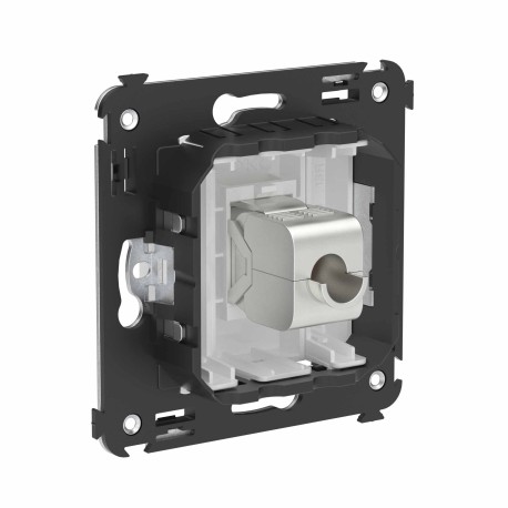 4400773 | Компьютерная розетка RJ-45 без шторки в стену, кат.6А одинарная экранированная, "Avanti", "Белое облако"-2