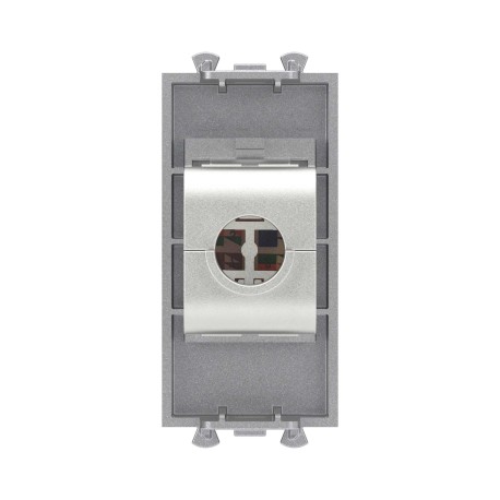 4404761 | Компьютерная розетка RJ-45 без шторки модульная, кат.5е экранированная, "Avanti", "Закаленная сталь", 1 модуль-3