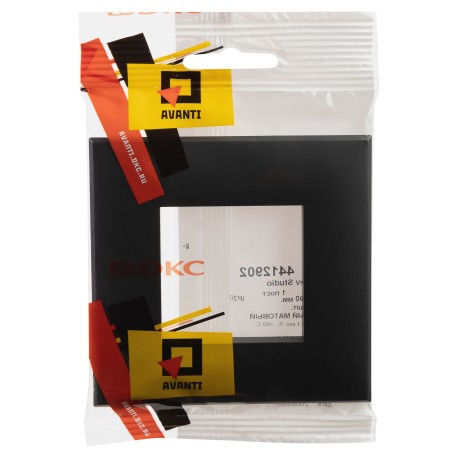 4412902 | Рамка Avanti, Черный матовый, 1 пост (2 мод.)-4