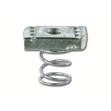 Гайка для подвешивания профиля (с удлиненной пружиной) М8х40, нержавеющая (AISI 316L)