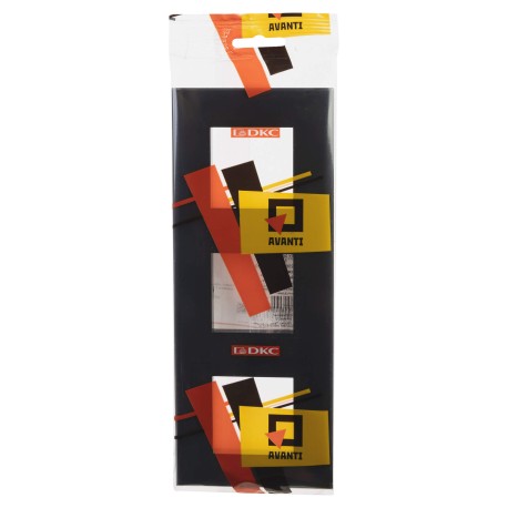 4402906 | Рамка ARTLEBEDEV, "Avanti", "Черный квадрат", 6 модулей-4