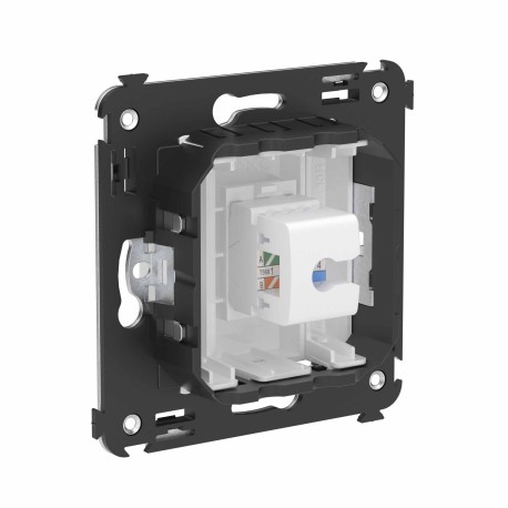 4400613 | Телефонная розетка RJ-12 без шторки в стену одинарная, "Avanti", "Белое облако"-2