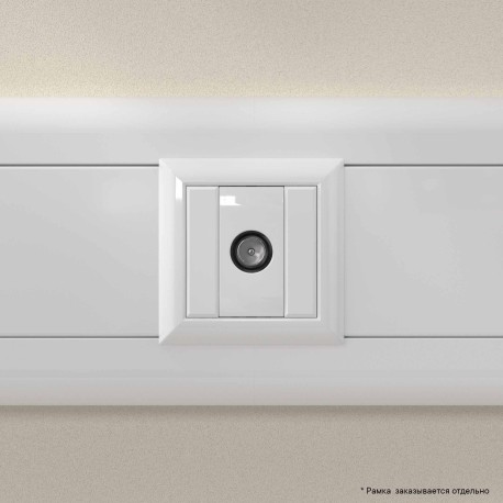 4400521 | Розетка TV оконечная модульная, Avanti, Белое облако, 1 модуль-4