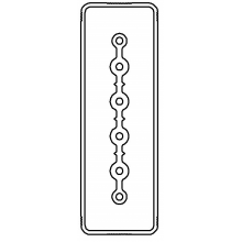 Секция прямая 3+0 точек отвода L=3000мм, Cu, 6P, 40A