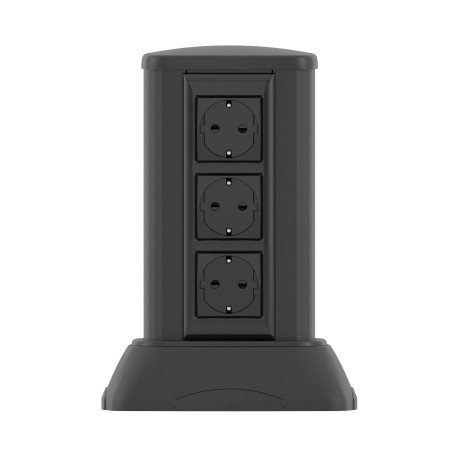 19523 | Миниколонна алюминиевая, 0.25м, цвет чёрный