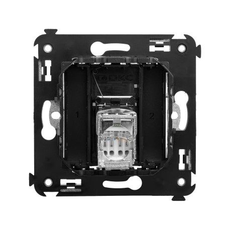 4402393 | Компьютерная розетка RJ-45 в стену, кат.6 одинарная экранированная, Avanti, Черный квадрат-2