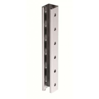 BPL4130INOX | Профиль LAS, С-образный, 41х41, L3000, толщ.1,5 мм, нержавеющее