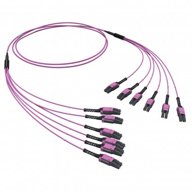 RNFLL12435 | Оптическая разветвительная сборка 12ОВ 50/125 OM4, 6хLC Duplex Uniboot/6хLC Duplex Uniboot, 35м