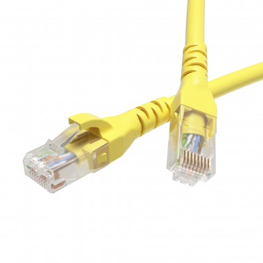 RN5EUU4550YL | Патч-корд неэкранированный CAT5E U/UTP 4х2, LSZH, желтый, 5.0м