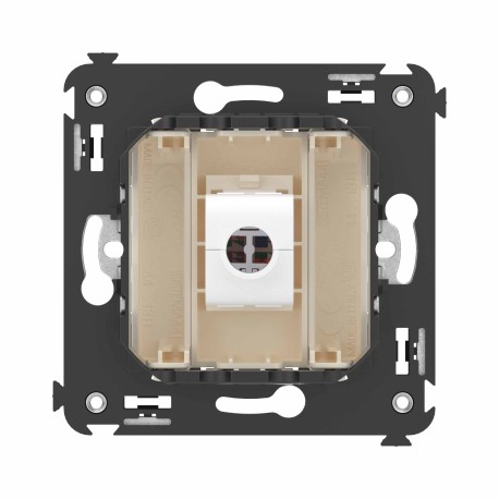 4405693 | Компьютерная розетка RJ-45 без шторки в стену, кат.6 одинарная, "Avanti", "Ванильная дымка"-3