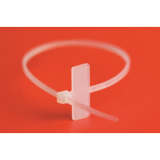 Хомут P6.6 маркировочный, белый, 2,5х100, табличка 8х25,4