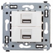 USB зарядное устройство в стену, "Avanti", "Белое облако"
