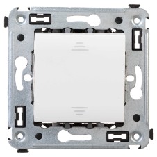 Переключатель одноклавишный в стену, "Avanti", "Белое облако"