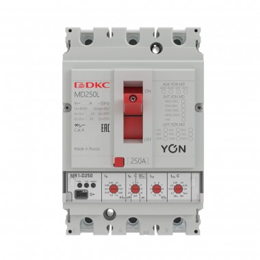 MD100H-MR1 | Выключатель автоматический YON 3P 100А 65kA Ir 0.4…1xIn Isd 1.5…10xIn