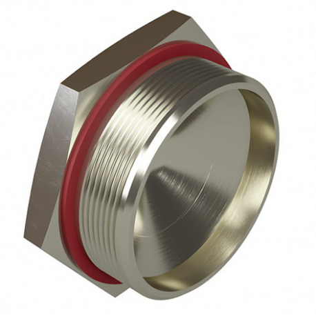 EXD6050-G212SB | Заглушка взрывозащищенная Ex d e, GAS 2 1/2", никелированная латунь, IP66/67/68