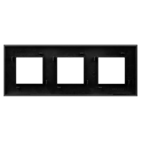 4412906 | Рамка Avanti, Черный матовый, 3 поста (6 мод.)-2