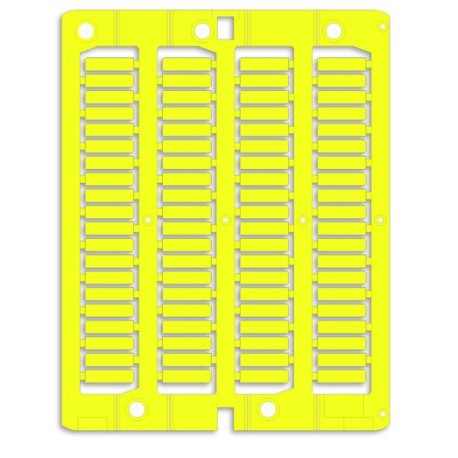NUT15Y | Маркировка для провода, жесткая, для трубочек. 4х15мм. Желтая