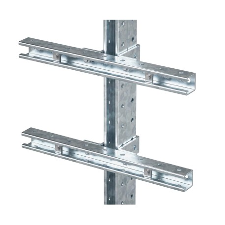 EX-SPR05 | Профили монтажные на стойку для крепления 1 оболочки Ex e, горячеоцинкованный, L=500мм, комплект