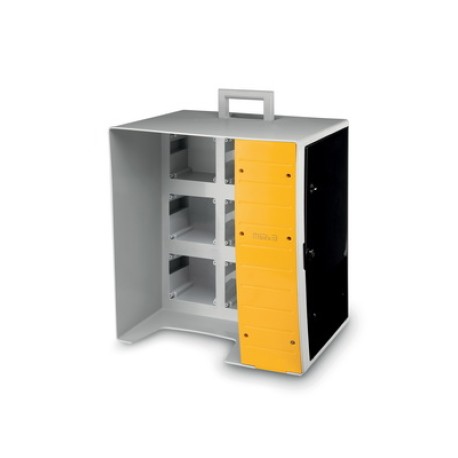 DIS6570036 | MBOX3 Корпус на 39 модулей и 6 постов с основанием 136х125 мм.