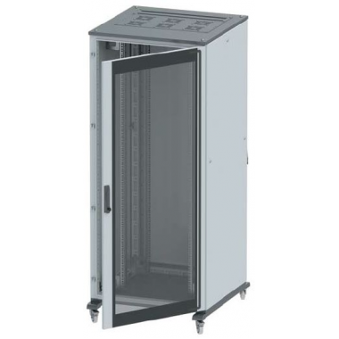 R5IT4766GS | Напольный шкаф 47U Ш600хГ600 передняя дверь стекло, задняя глухая дверь, крыша укомплектована вводом и заглушками