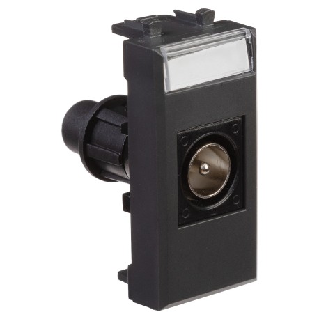 4412501 | Розетка TV одиночная модульная, Avanti, Черный матовый, 1 модуль-1