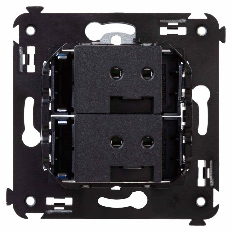 4404543 | USB зарядное устройство в стену, "Avanti", "Закаленная сталь"-2