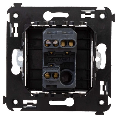 4402113 | Переключатель одноклавишный в стену, "Avanti", "Черный квадрат"-2