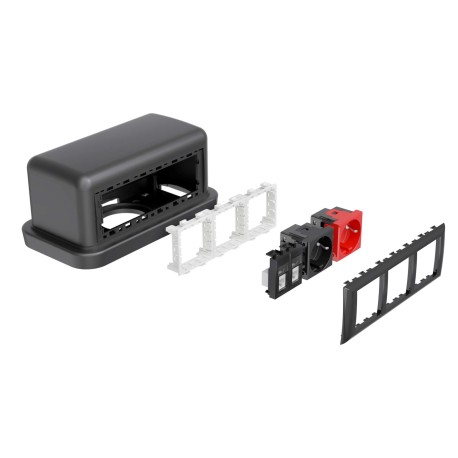 09090 | Напольная башенка BUS, 12 модулей, черная-2