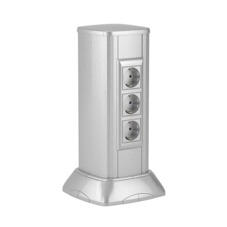 19531 | Миниколонна алюминиевая 0,35 м, цвет светло-серебристый металлик-1