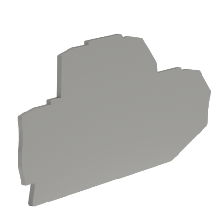 ZEFDS201GR | Крышка для двухуровневой клеммы на 2,5 кв.мм