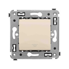 Кнопка одноклавишная в стену, Avanti, Ванильная дымка