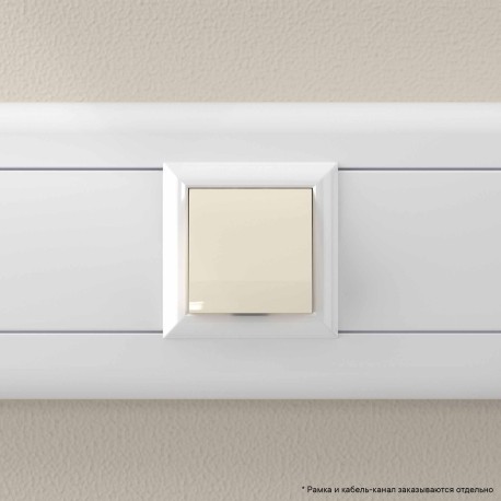 4405982 | Вывод кабеля модульный "Avanti", "Ванильная дымка", 2 модуля-5