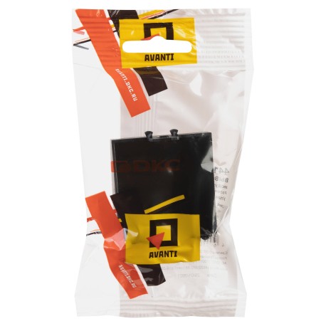 4412982 | Вывод кабеля модульный Avanti, Черный матовый, 2 модуля-4