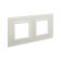 4400824 | Рамка из натурального стекла, "Avanti", белая, 4 модуля