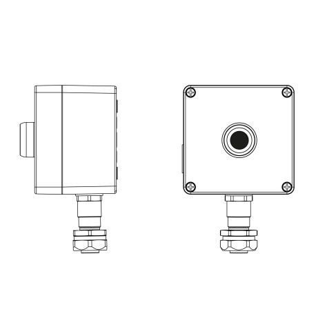 2201.121.22.120H | Взрывозащищенный пост управления из алюминия CPE-A-12-(1xP1B(11))-1xKAEPM2MHK-20(C)1Ex d e IIC Т5 Gb / Ex tb IIIC T95°C Db IP66