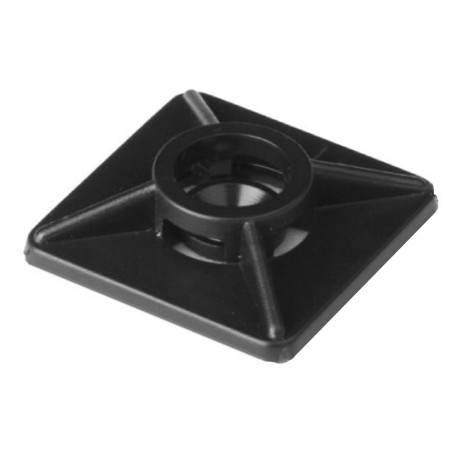 25469SR3MV | Монтажная база двойная самоклеящаяся 19x19 (спец.состав), черная для хомутов шириной до 3,6мм