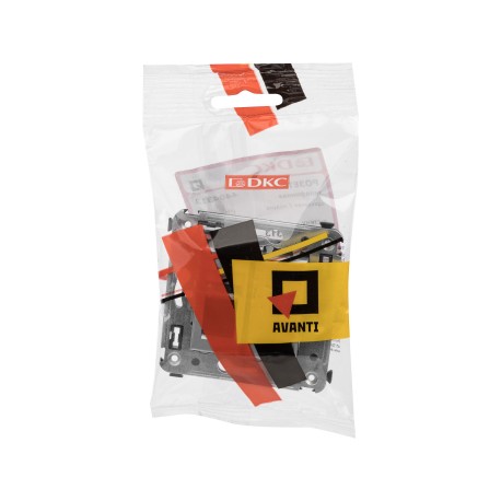 4404313 | Телефонная розетка RJ-12 в стену одинарная, "Avanti", "Закаленная сталь"-4